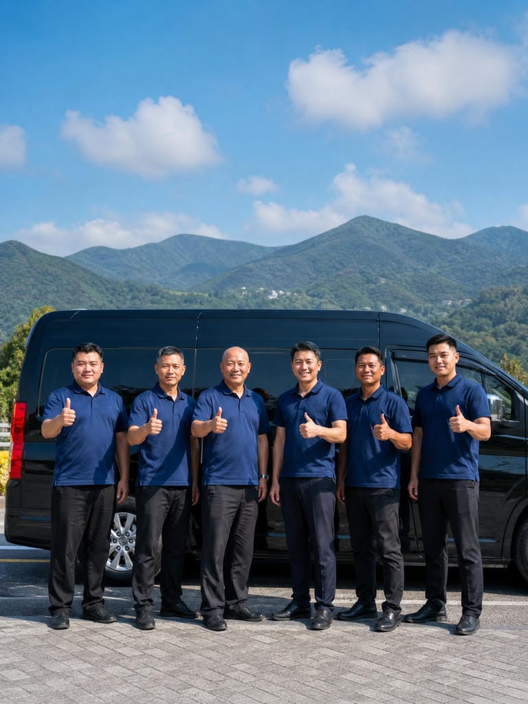 一級包車 專業司機團隊合照